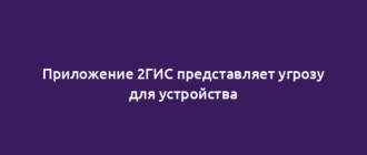 Приложение 2ГИС представляет угрозу для устройства