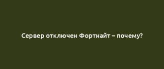 Сервер отключен Фортнайт – почему?