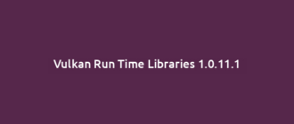 Vulkan Run Time Libraries 1.0.11.1