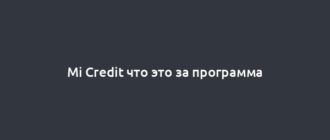 Mi Credit что это за программа