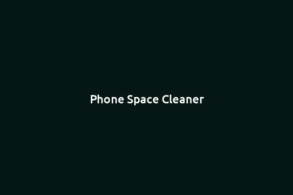 Phone Space Cleaner